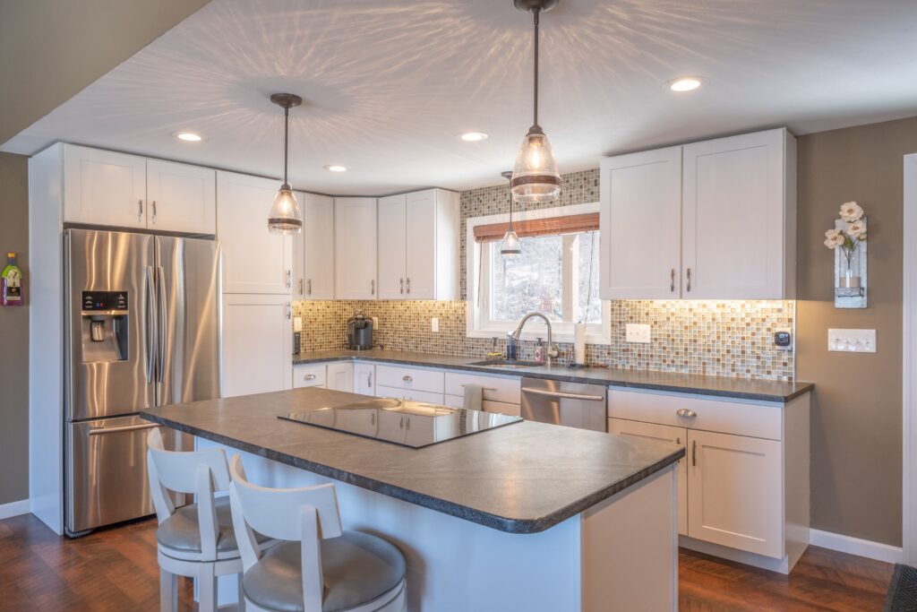 Modern interior design of a kitchen